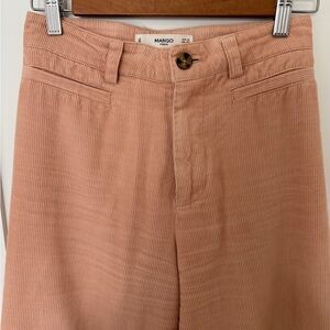 Mango Blush Corduroy Trousers